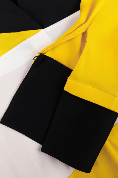 Jedwabna bluzka Bivania BOSS BLACK żółty