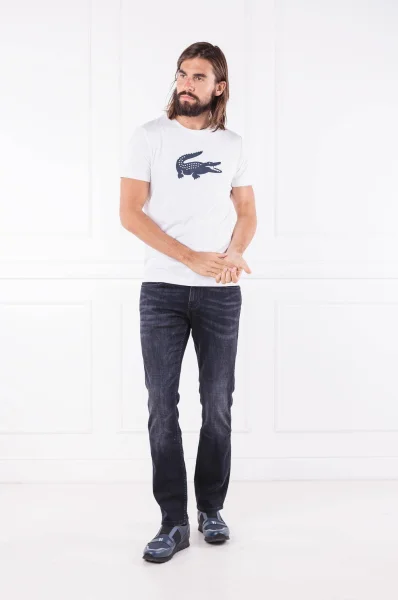 T-shirt TURTLE NECK | Regular Fit Lacoste biały