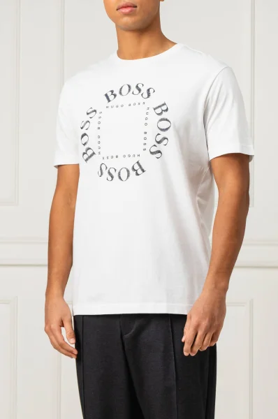 T-shirt Tee | Regular Fit BOSS GREEN biały