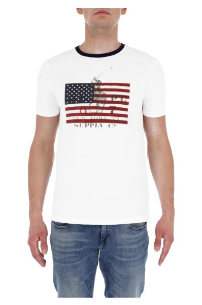 T-shirt | Custom slim fit POLO RALPH LAUREN | Biały | Gomez.pl