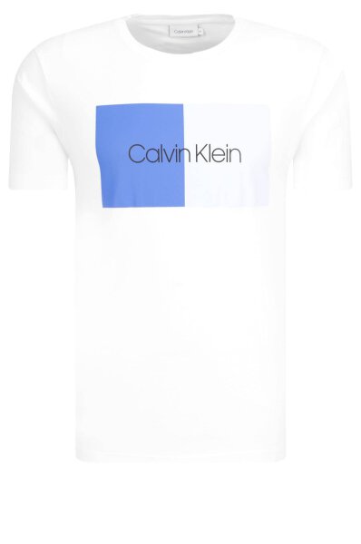 T-shirt TWO COLOR FRONT LOGO | Regular Fit Calvin Klein | White 