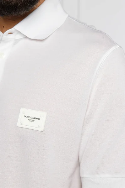 Polo | Regular Fit Dolce & Gabbana biały