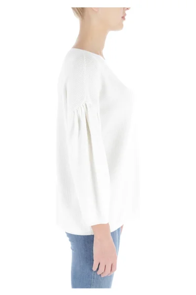 Sweater Westona | Loose fit | with addition of silk BOSS ORANGE white