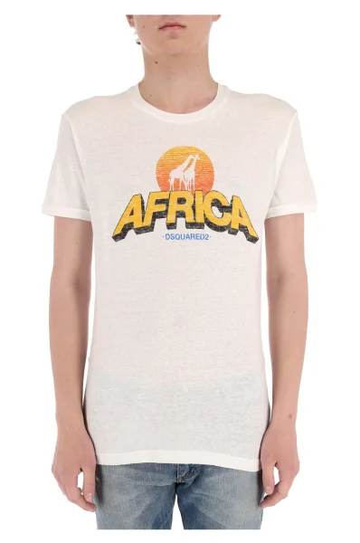 T-shirt | Slim Fit Dsquared2 biały