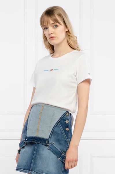T-shirt | Slim Fit Tommy Jeans biały