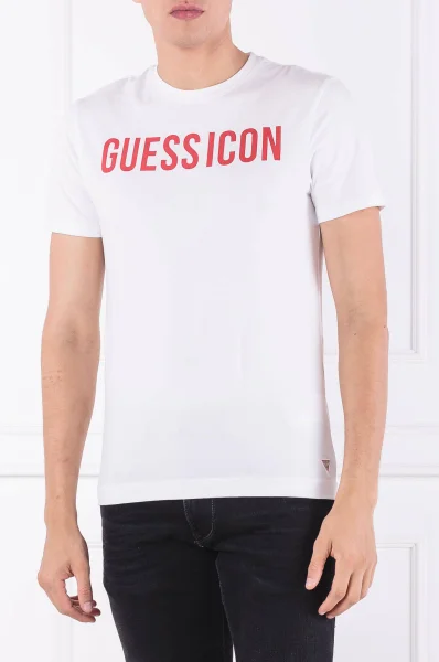 T-shirt GUESSTAR | Slim Fit GUESS biały