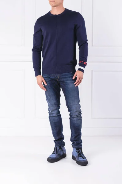 Sweater K-TOP | Regular Fit Diesel navy blue
