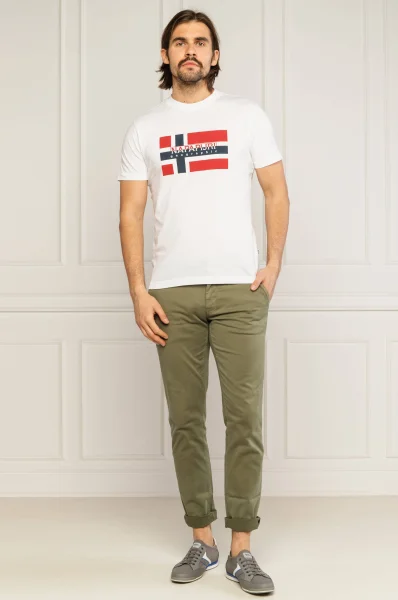 T-shirt SOVICO | Regular Fit Napapijri biały