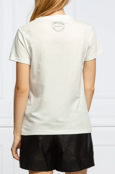 T-shirt + torba na zakupy VENERDI PINKO X LUCIA HEFFERNAN | Regular Fit Pinko biały