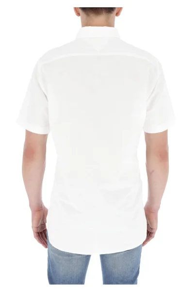 Lniana koszula ENGINEERED | Regular Fit Tommy Hilfiger biały