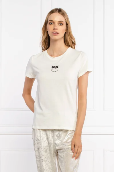 T-shirt BUSSOLOTTO | Regular Fit Pinko biały