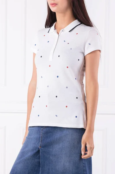 Polo EVONA EMBROIDERY PQ | Regular Fit Tommy Hilfiger white