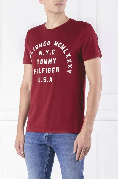 T-shirt STAMP LOGO TEE | Regular Fit Tommy Hilfiger red