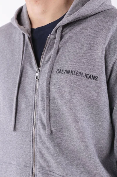 Bluza | Regular Fit CALVIN KLEIN JEANS szary