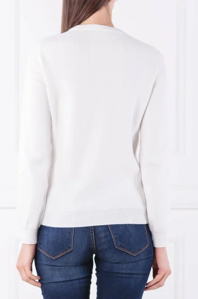 Sweter | Regular Fit Lacoste biały