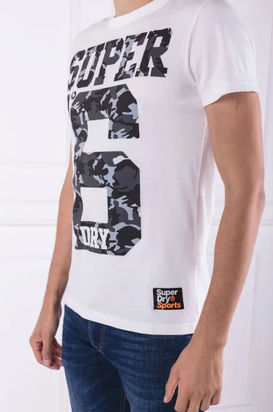 T-shirt Super no 6 tee | Regular Fit Superdry biały