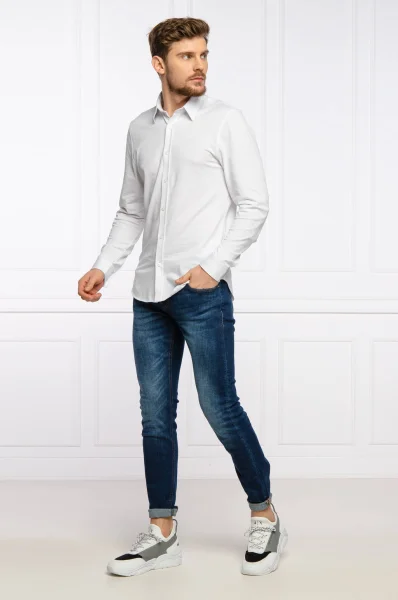 Shirt SUNSET | Slim Fit | pique GUESS white