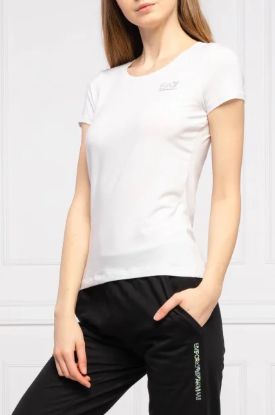 T-shirt | Regular Fit EA7 biały