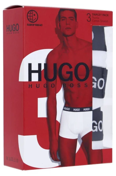 Bokserki 3-pack HUGO biały