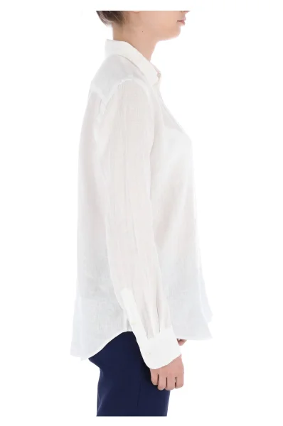 Lniana koszula | Relaxed fit POLO RALPH LAUREN biały