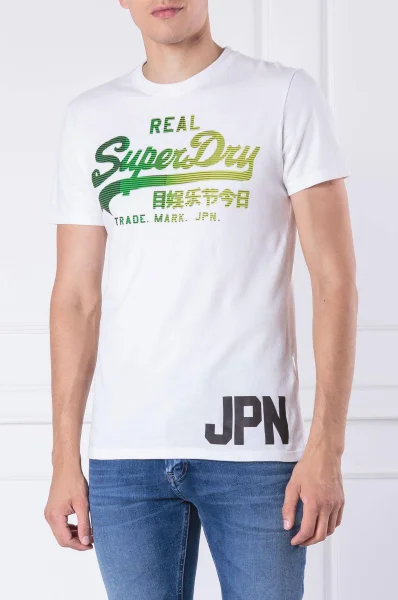 T-shirt vintage logo 1st | Regular Fit Superdry biały