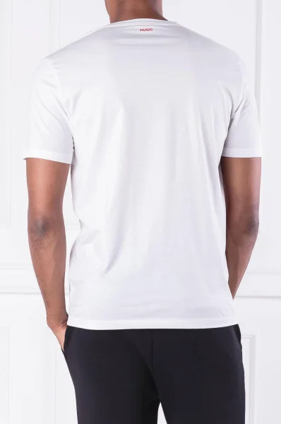 T-shirt Dakarow | Regular Fit HUGO biały