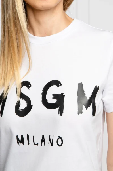 T-shirt | Regular Fit MSGM biały