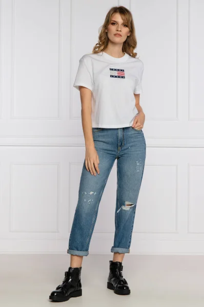T-shirt TJW STAR AMERICANA FLAG | Cropped Fit Tommy Jeans white