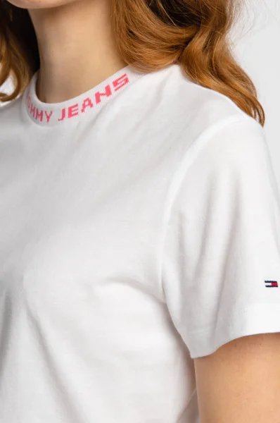 T-shirt BRANDED | Cropped Fit Tommy Jeans white