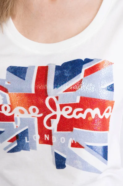T-shirt BLAZE | Slim Fit Pepe Jeans London biały