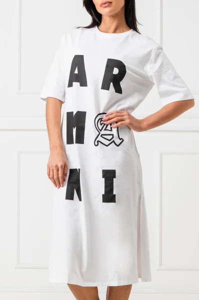 Sukienka Armani Exchange biały