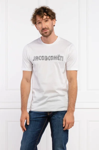 T-shirt | Regular Fit Jacob Cohen biały