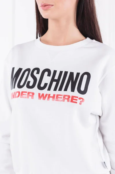 Bluza | Regular Fit Moschino Underwear biały