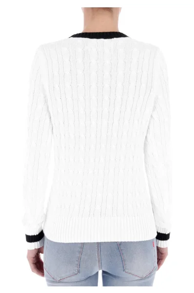 Sweater CONTRAST | Slim Fit CALVIN KLEIN JEANS white