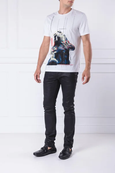 T-shirt | | Regular Fit Just Cavalli biały