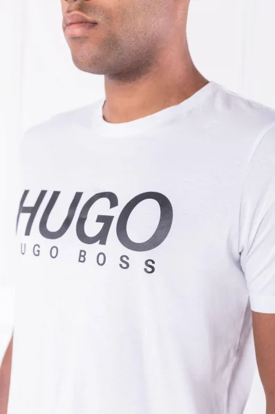T-shirt Dolive-U2 | Regular Fit HUGO biały