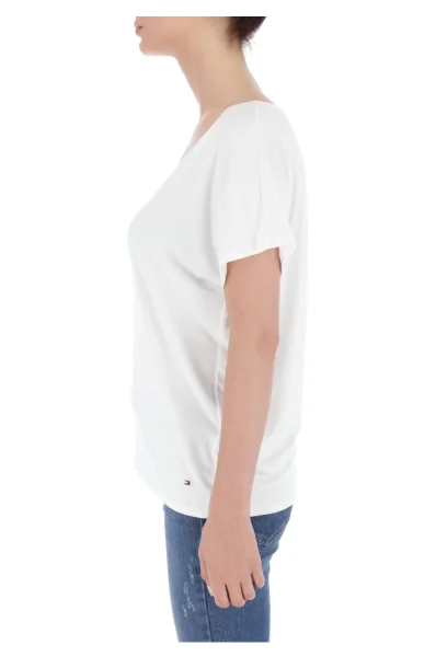 Blouse Ada Easy V-NK SS | Loose fit Tommy Hilfiger white
