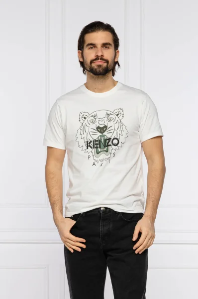 T-shirt | Classic fit Kenzo biały