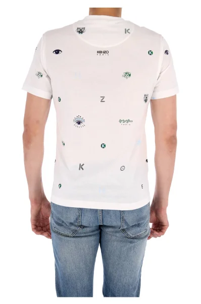 T-shirt MULTI ICON | Regular Fit Kenzo biały