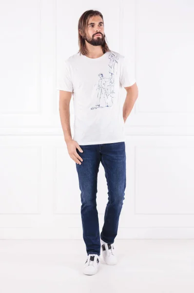 T-shirt | Shaped fit Marc O' Polo biały