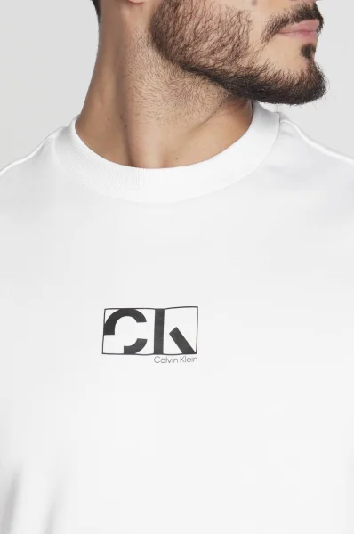 худі | regular fit Calvin Klein білий