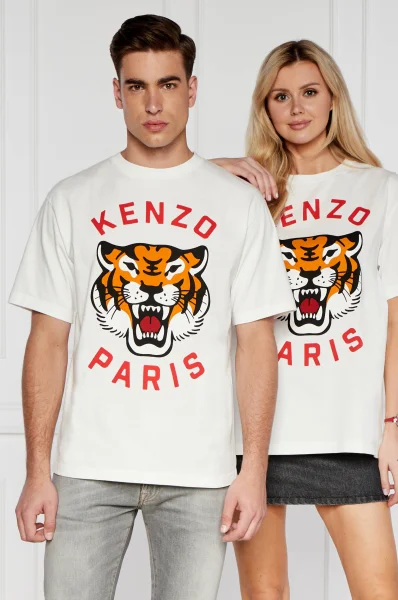 T-shirt KENZO LUCKY TIGER | Oversize fit Kenzo biały