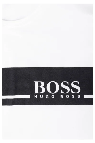 T-shirt Logo RN BOSS BLACK biały
