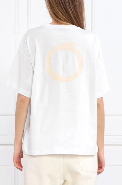T-shirt | Loose fit Trussardi biały
