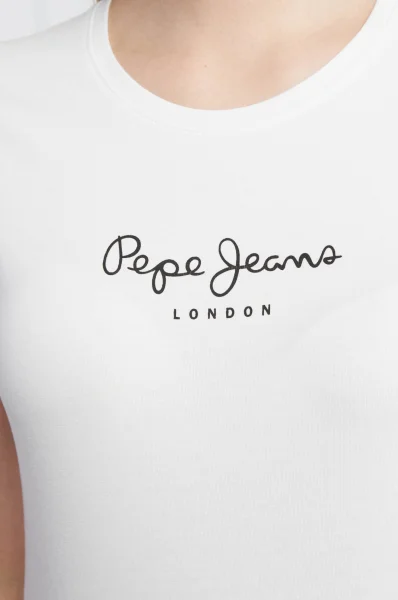 T-shirt New Virginia | Slim Fit Pepe Jeans London white