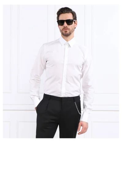 сорочка | slim fit Dolce & Gabbana білий