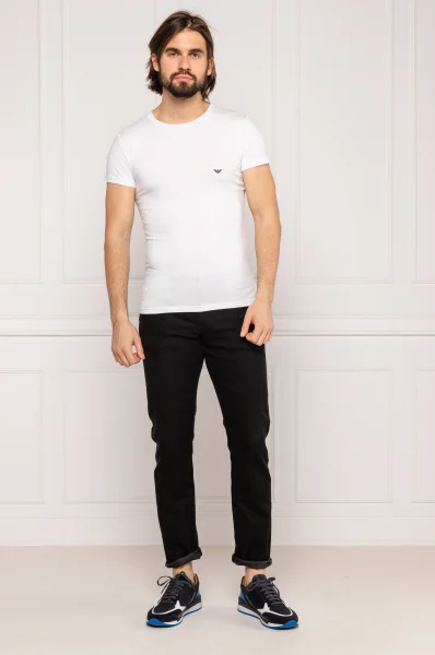 футболка | slim fit Emporio Armani білий