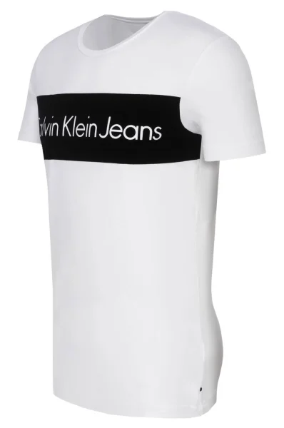 T-shirt CALVIN KLEIN JEANS biały