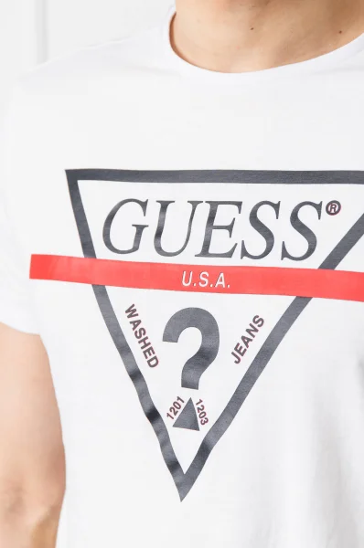 T-shirt CN SS Clear | Slim Fit GUESS white