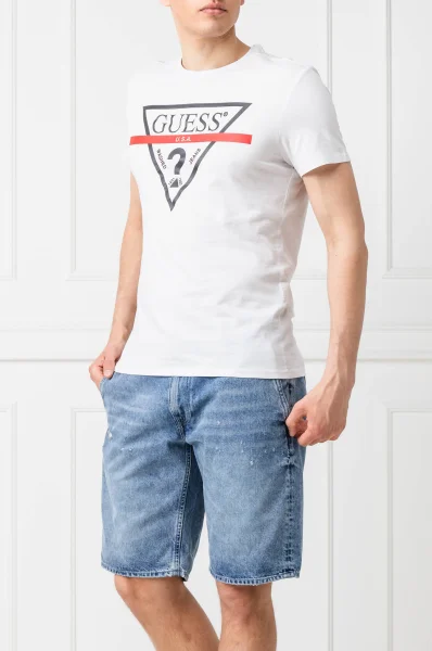 T-shirt CN SS Clear | Slim Fit GUESS white